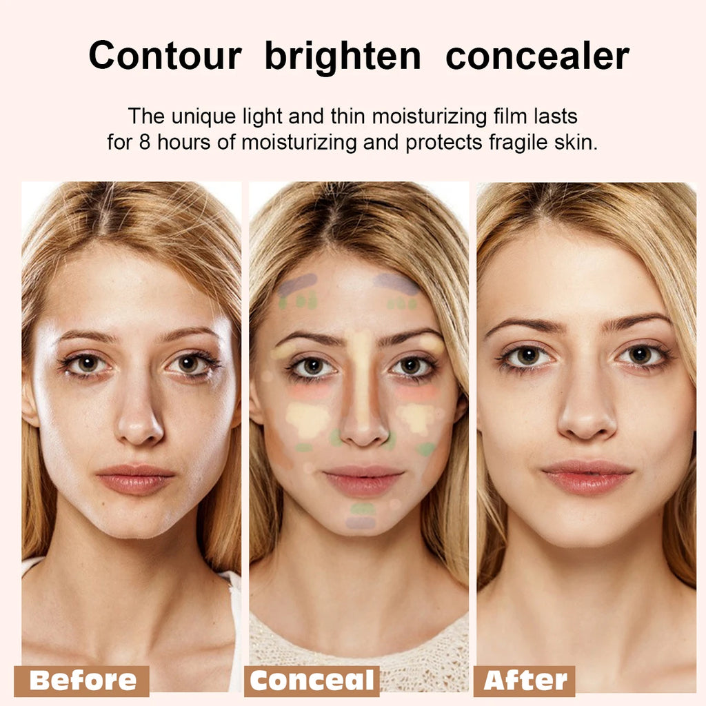 12-Color Waterproof Full Coverage Concealer Palette | Cream Concealer Palette QXL