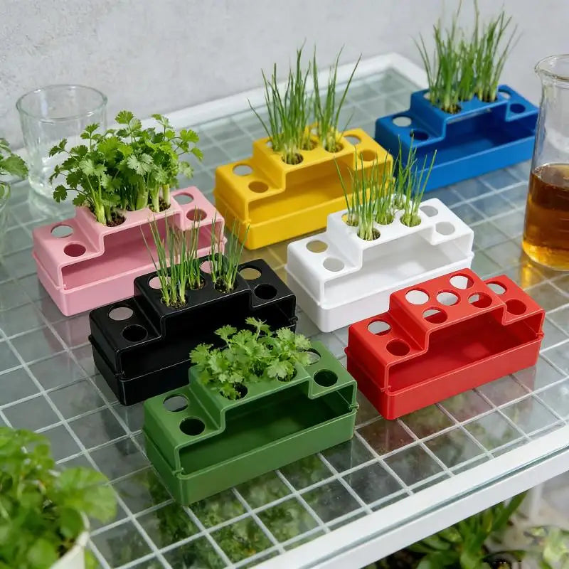 Hydroponic Planter for Green Onions & Fresh Herbs | Indoor Hydroponic Planter Pot QXL