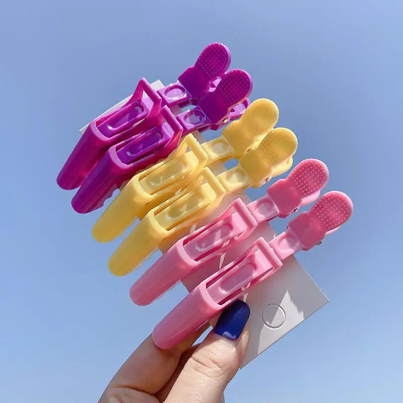 6/8-Pack Colorful Alligator Hair Clips | Pro Salon Sectioning Salon Hair Clips QXL