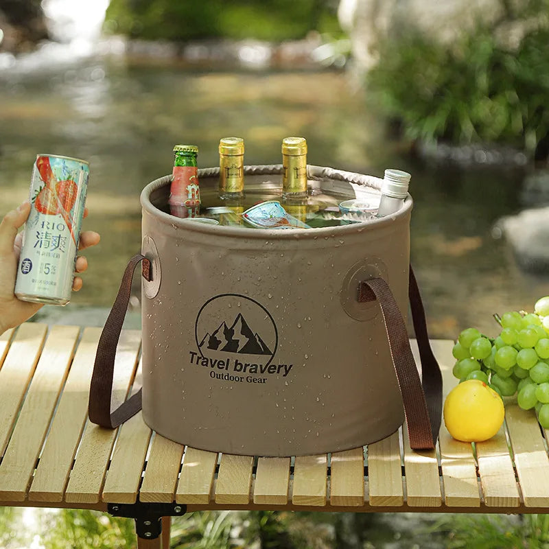 5L/10L Collapsible Outdoor Bucket | Camping Fishing Travel Collapsible Outdoor Bucket QXL