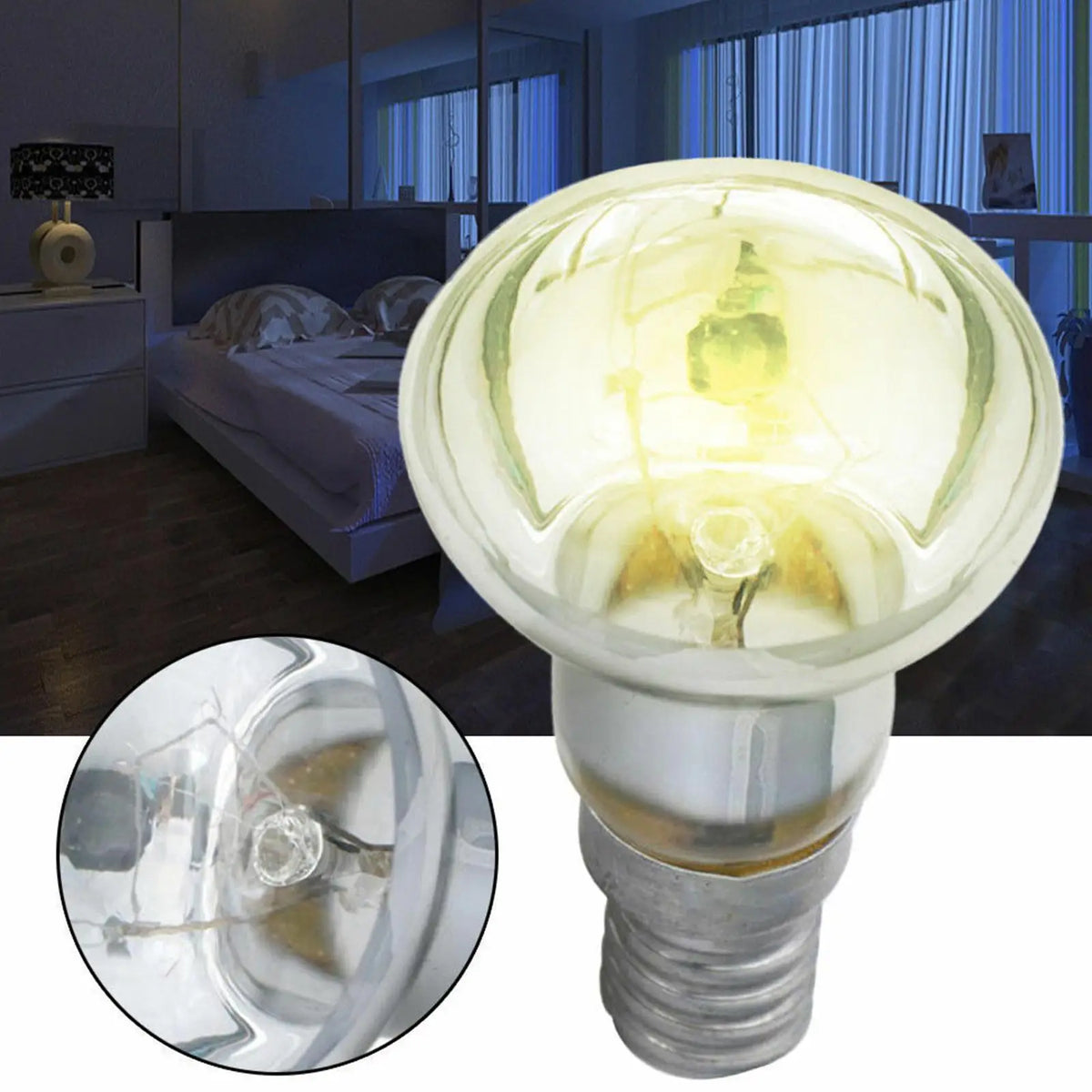 E14 SES 30W R39 Reflector Bulb for Lava Lamps | 220-240V Replacement Light Bulb QXL