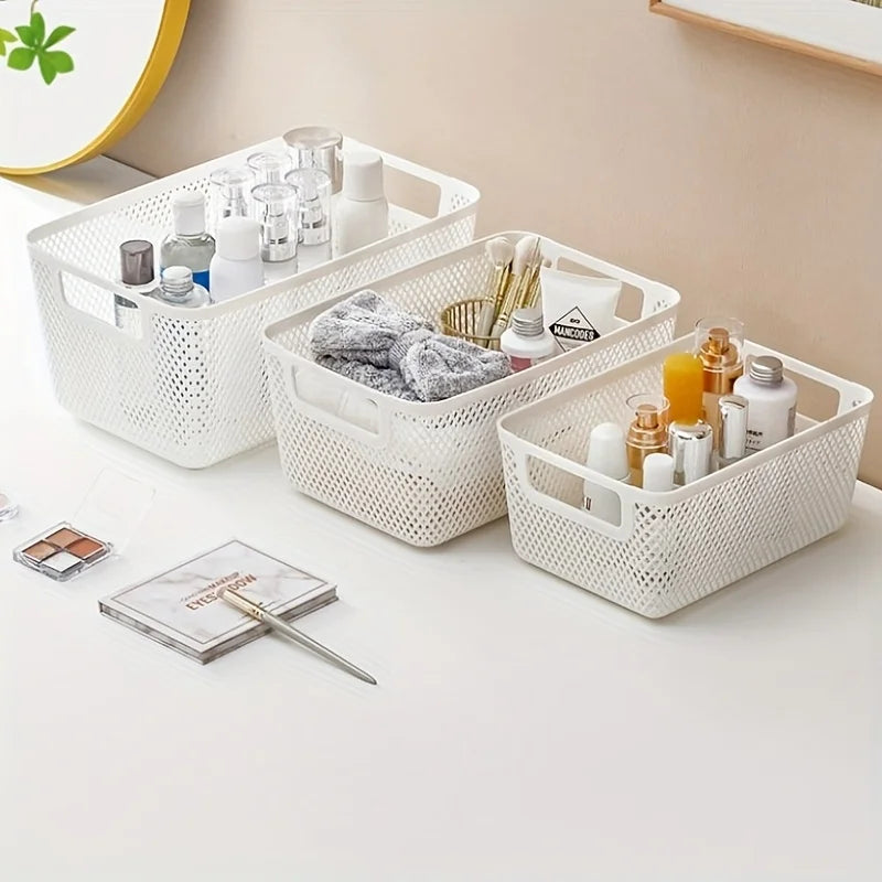 Hollow Plastic Storage Basket | Kitchen, Bathroom & Bedside Storage Basket QXL