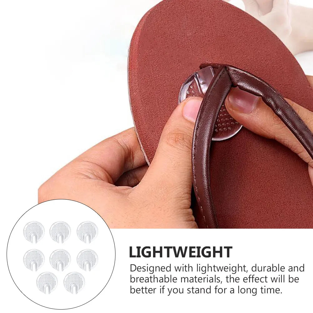 4-Pack Gel Flip-Flop Forefoot Pads | Non-Slip Sandal Cushions Forefoot Cushion Pads QXL