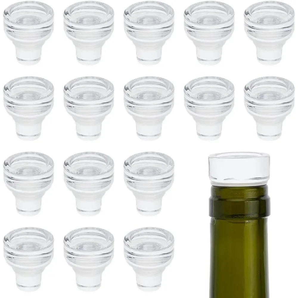 16-Pack Reusable Glass Wine Bottle Stoppers | T-Shape Corks Wine Bottle Stopper QXL