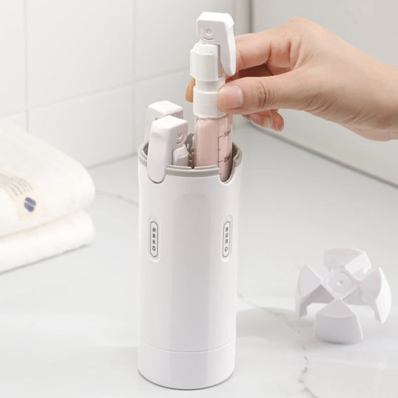 4-in-1 Leakproof Travel Dispenser Bottles | 4×30ml Refillable Travel Dispenser Bottle QXL