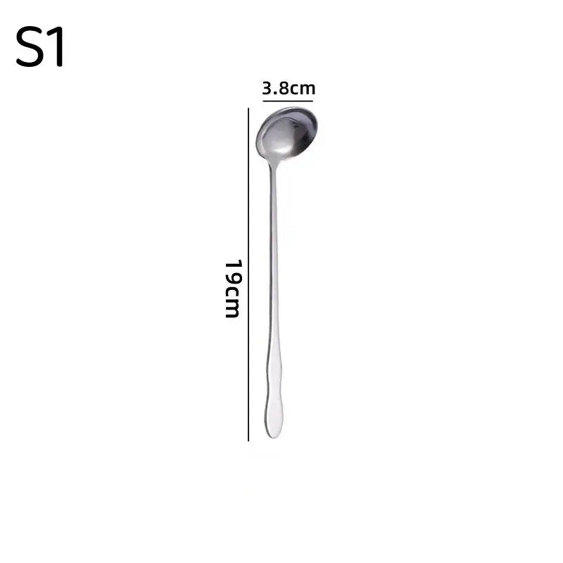 Stainless Steel Long Handle Cocktail Stirring Spoon Bar Stirring Spoon QXL 1 S