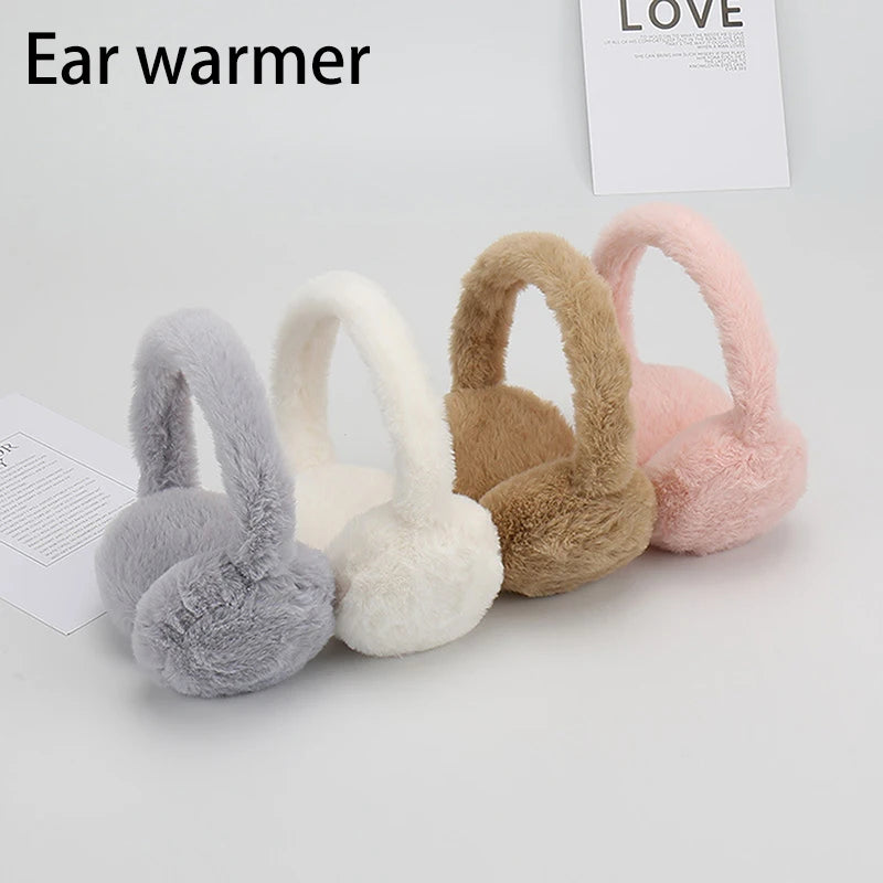 Soft Plush Foldable Ear Warmers | Winter Earmuffs Winter Ear Warmers QXL