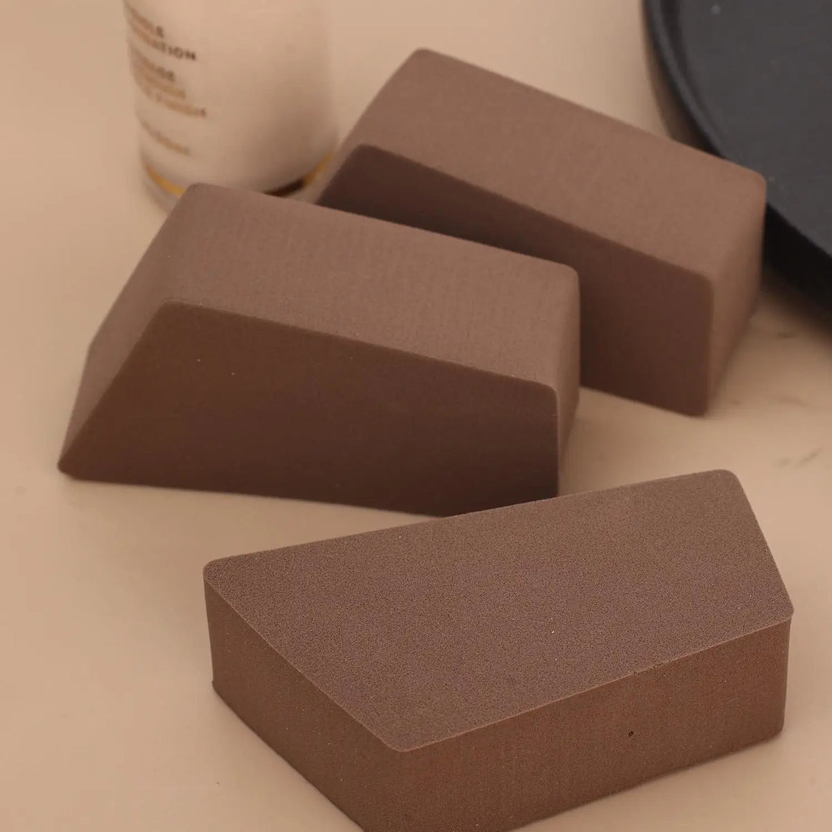3-Pack Non-Latex Makeup Sponge Puffs | Foundation Blending Set Makeup Sponge Puff QXL