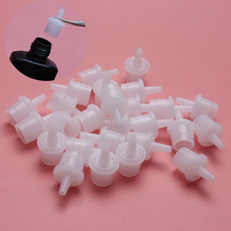 Eyelash Glue Nozzle Cap & Anti-Blocking Needle | 10/20-Pack Lash Glue Accessories QXL