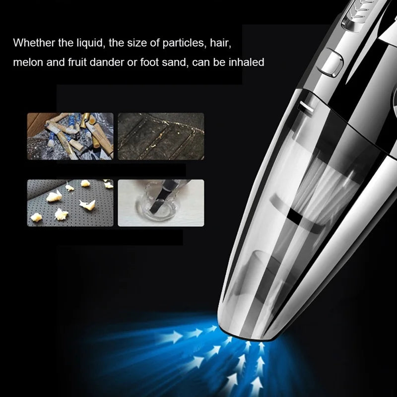 EAFC Cordless Handheld Vacuum | 120W Cyclone, Car & Home Handheld Vacuum Cleaner QXL
