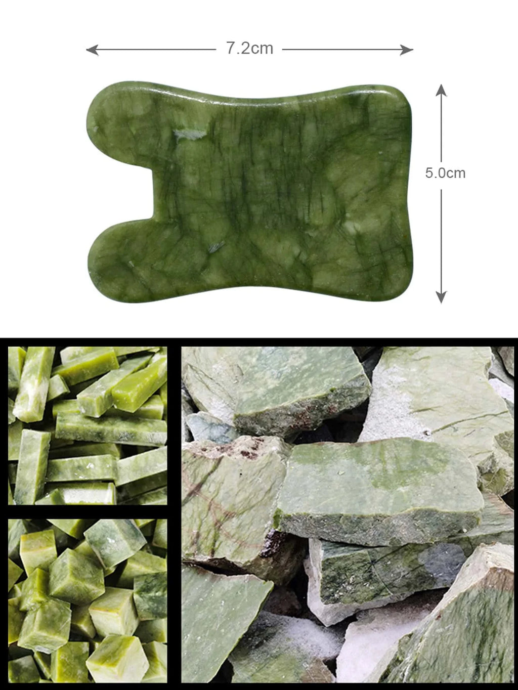 Natural Jade Gua Sha Board – Face Lifting & Skin Firming Jade Gua Sha Board QXL