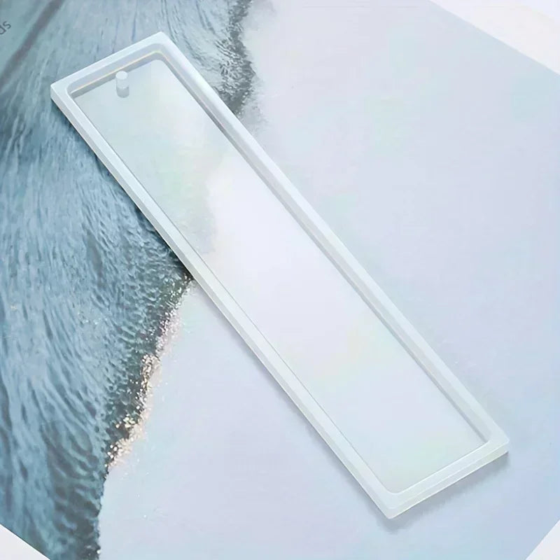 5-Piece Rectangular Epoxy Resin Bookmark Silicone Mold Set DIY Resin Craft Mold QXL