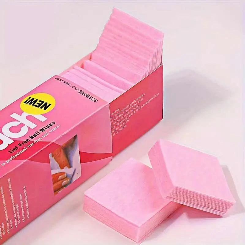 325-Pack Lint-Free Nail Polish Remover Wipes | UV Gel Pads Nail Remover Wipes QXL