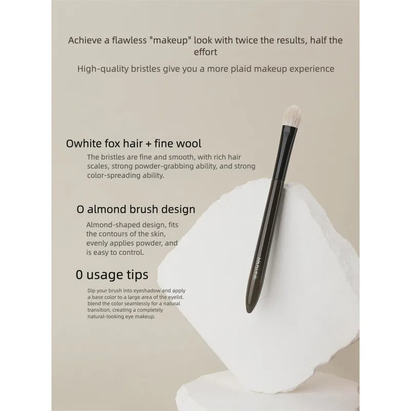 L21 Large Flat Goat Hair Eyeshadow Brush | Color Blending Eyeshadow Brush QXL