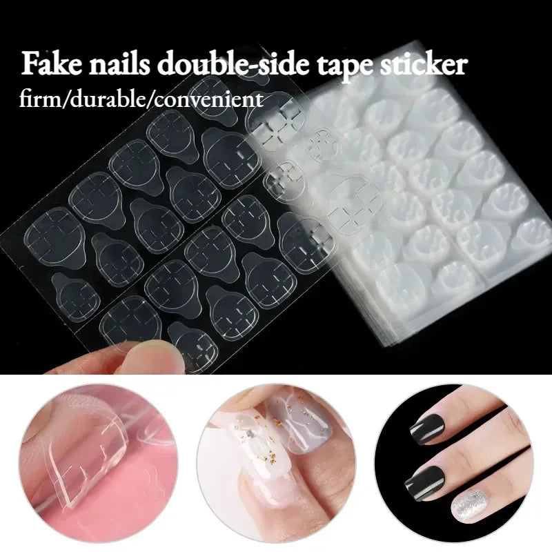 Double-Sided Nail Adhesive Tabs for Press-On False Nails Nail Adhesive Tabs QXL