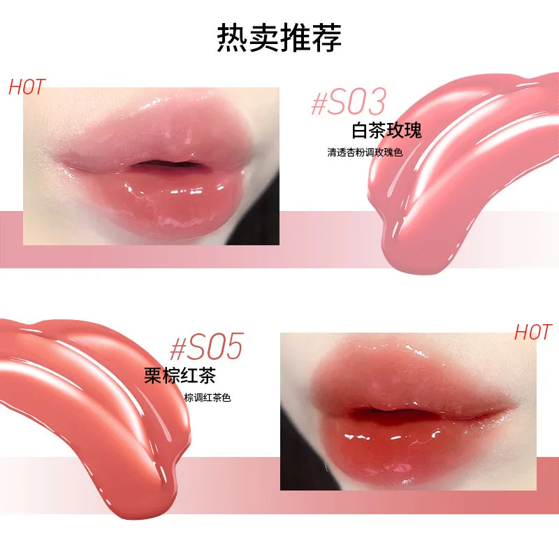 NEIYOU Water Lip Essence Gloss | Mirror Nude Hydrating Lip Gloss Lip Gloss QXL