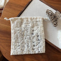 Cotton Mesh Lace Drawstring Pouch – Cosmetics & Oil Storage Drawstring Storage Pouch QXL E