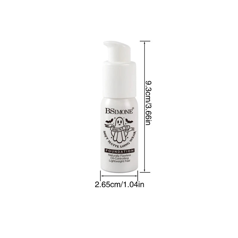White Liquid Foundation – Full Coverage Goth & Cosplay Makeup Liquid Foundation QXL 1pcs