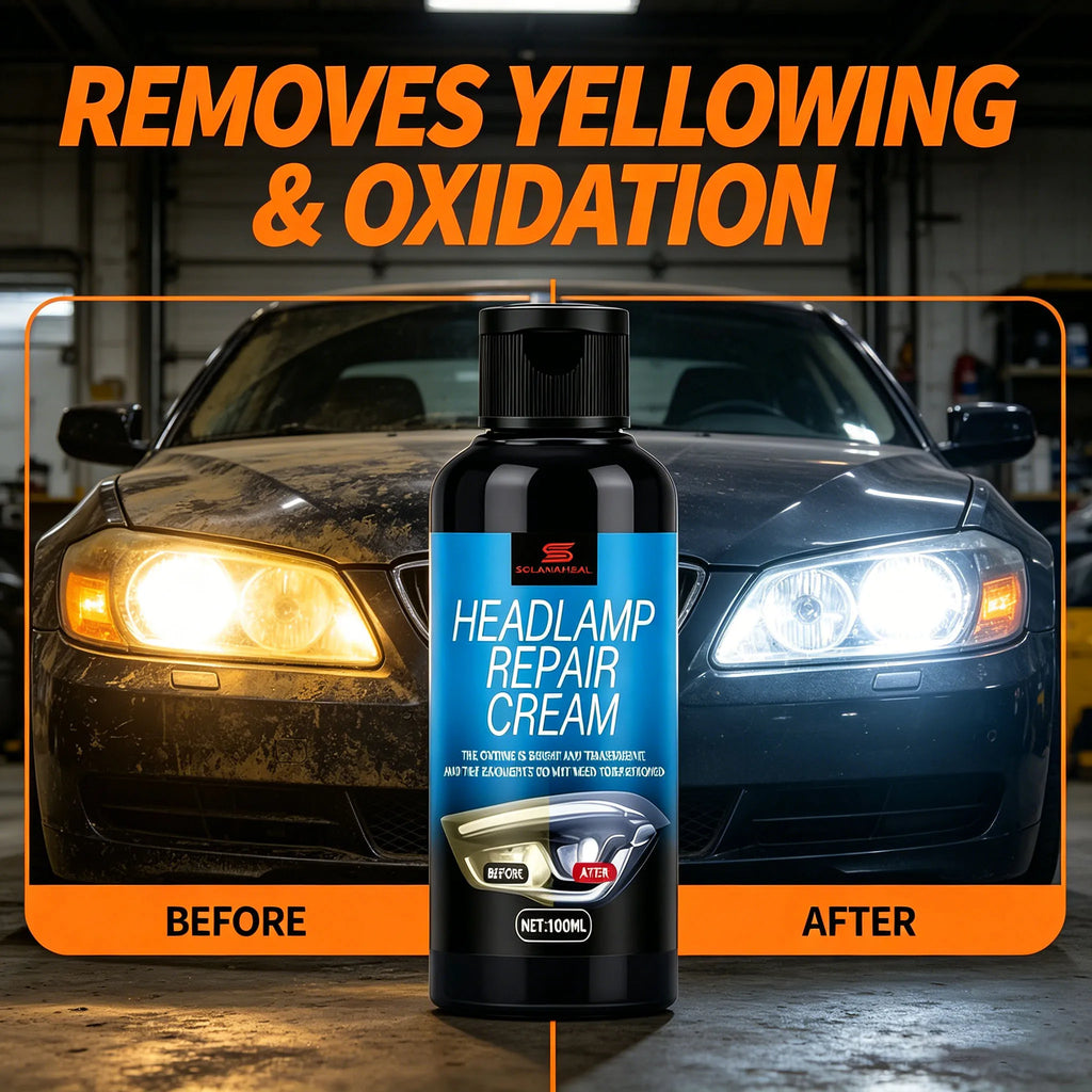 Car Headlight Restoration Cream | No-Remove Coating Headlight Restoration Cream QXL