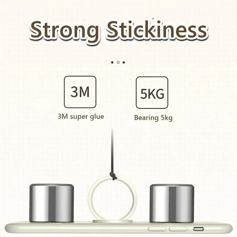 360° Rotating Ring Phone Holder & Magnetic Car Mount Grip Ring Phone Holder QXL