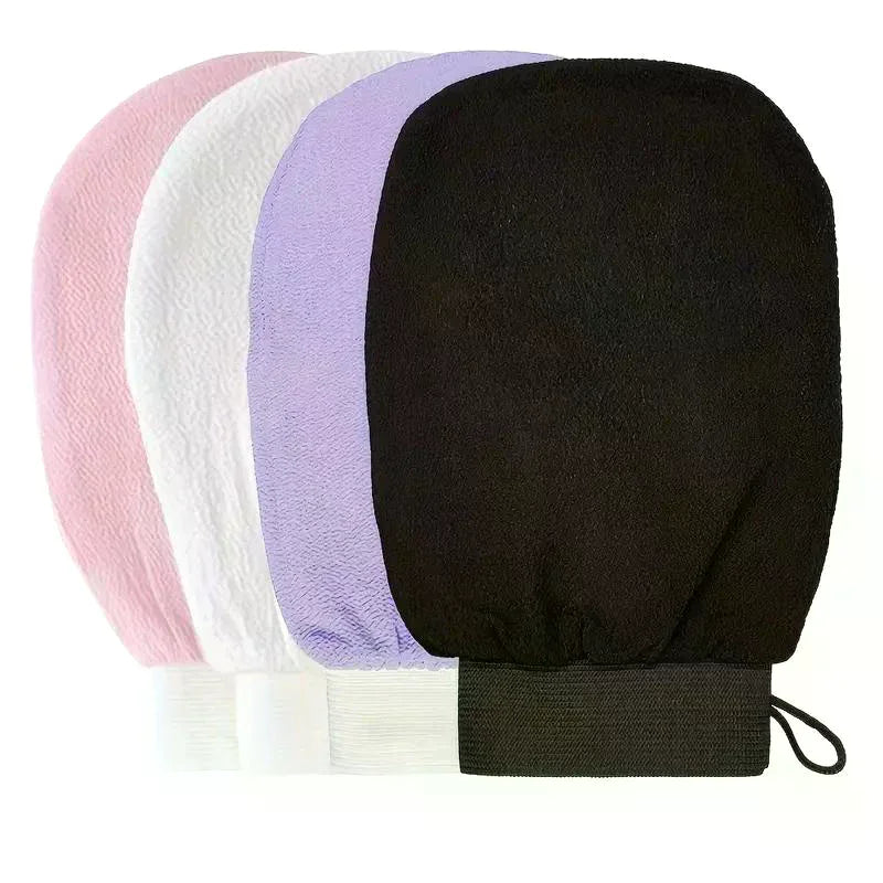 Exfoliating Scrub Gloves – Deep Cleansing Body & Back Mitt Exfoliating Bath Glove QXL