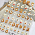 5D Kawaii Mushroom Nail Art Stickers – Embossed Self-Adhesive Nail Art Stickers QXL 1pcs TS-991