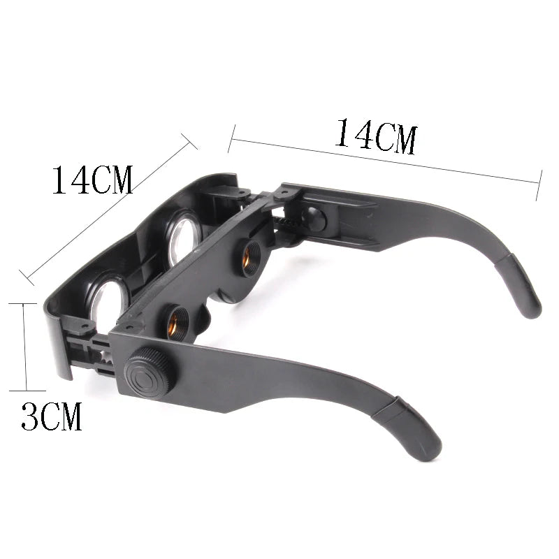 Wearable Binocular Magnifier Glasses | Hands-Free Adjustable Focus Wearable Binocular Glasses QXL
