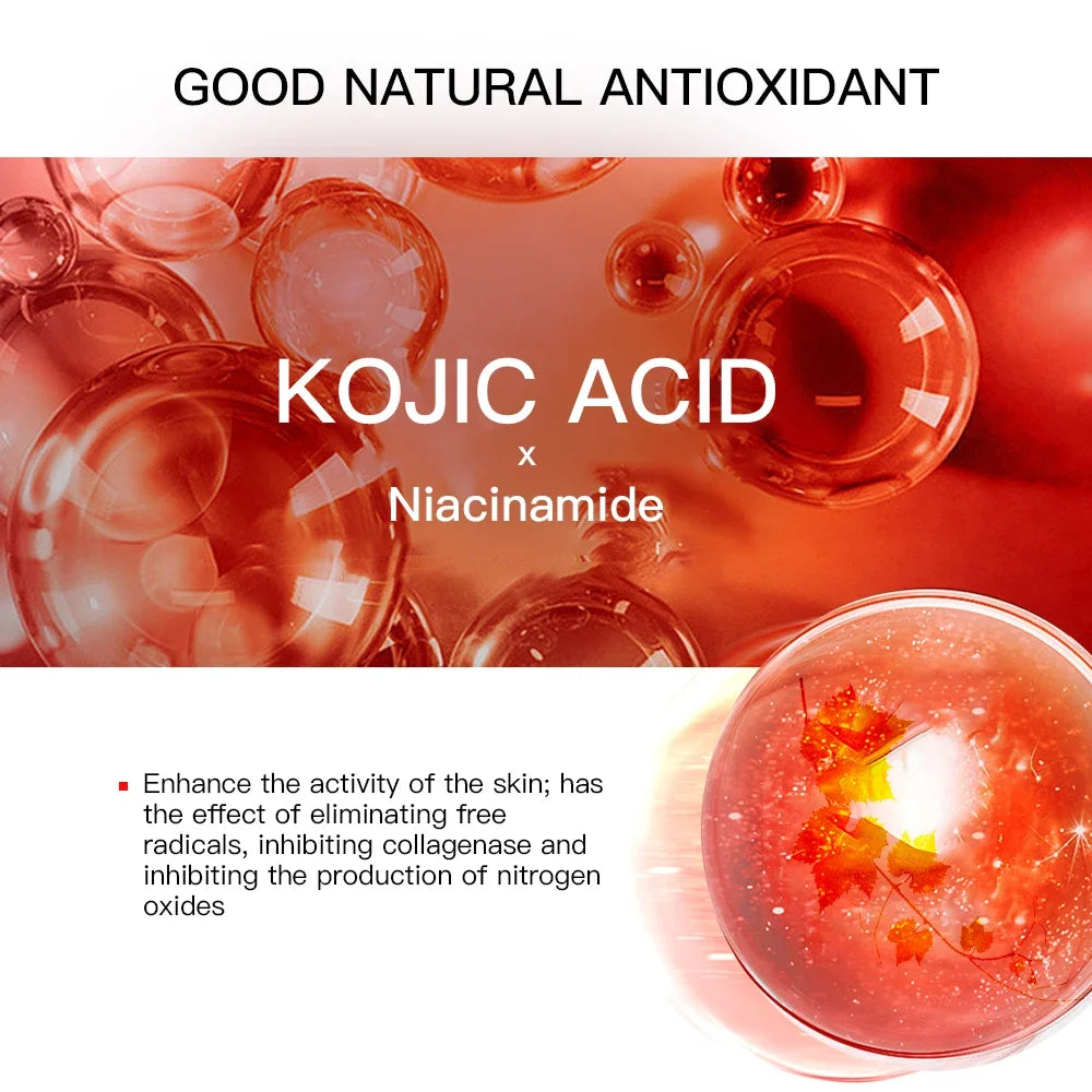 Kojic Acid Face Serum – Niacinamide & Hyaluronic Acid 40ml Face Serum QXL