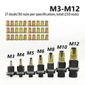 M3–M12 Rivet Nut Tool Kit | Carbon Steel Manual & Drill Set Rivet Nut Tool Kit QXL RED