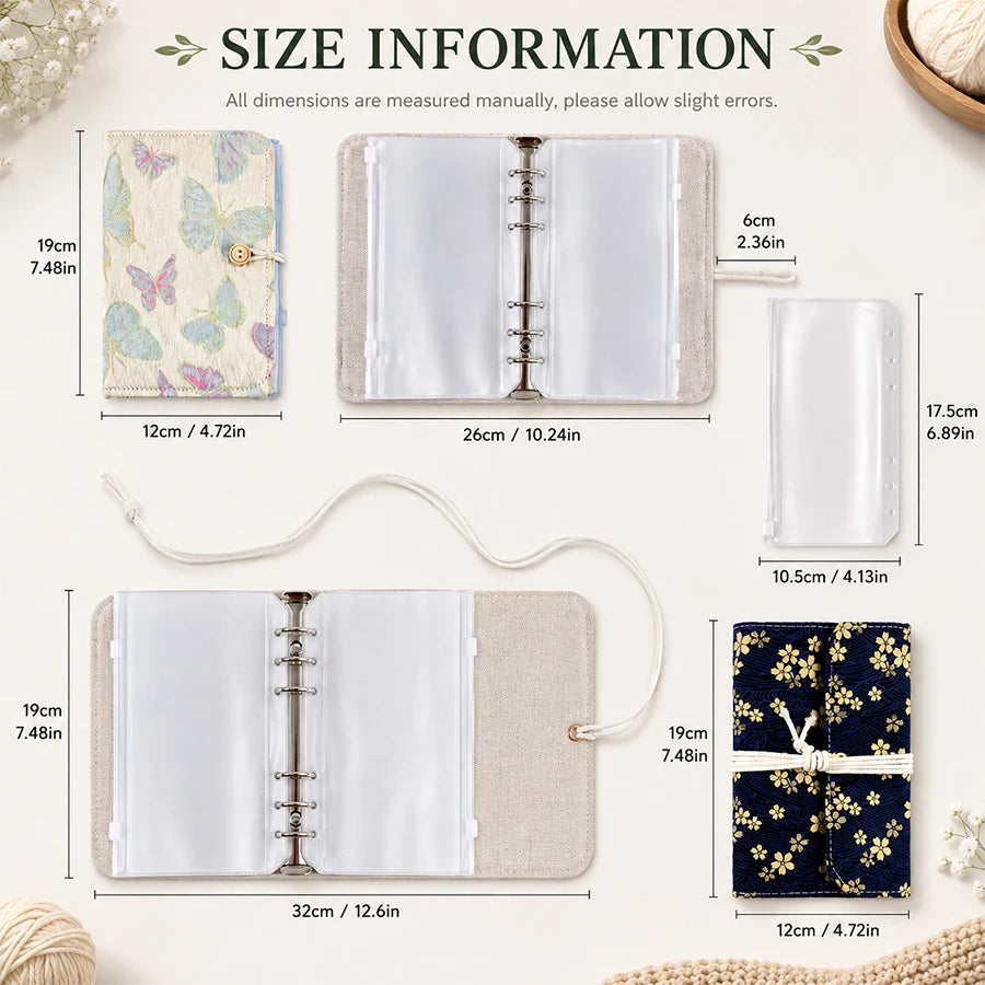 Complete Circular Knitting Needle Set | Floral Bag & Markers Knitting Needle Set QXL