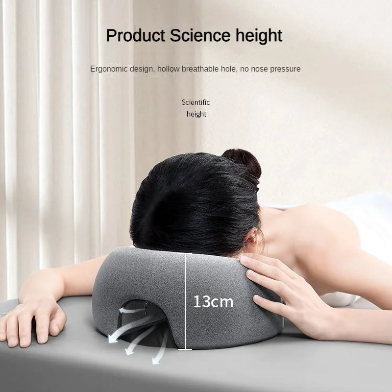 Memory Foam U-Shape Face Cradle Pillow | Massage Spa Salon Massage Face Pillow QXL