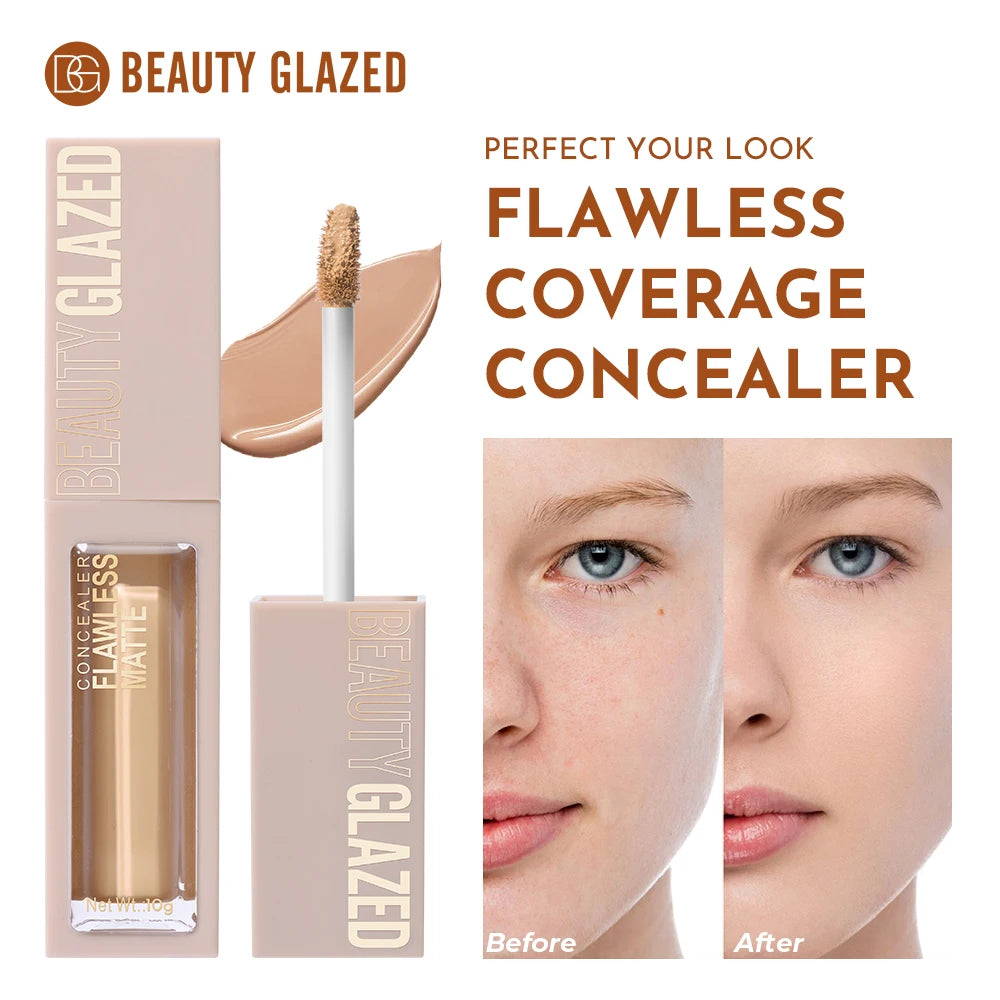 Beauty Glazed 10-Shade Matte Liquid Concealer | Full Coverage Liquid Concealer QXL