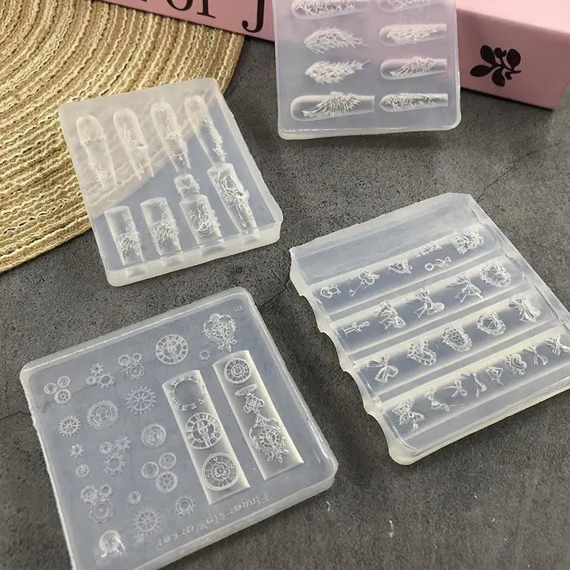 Butterfly Wing Silicone Nail Art Mold | 3D DIY Nail Design Silicone Nail Mold QXL