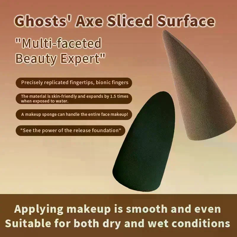 Cone Makeup Sponge Puff | Latex-Free Wet & Dry Use Makeup Sponge Puff QXL