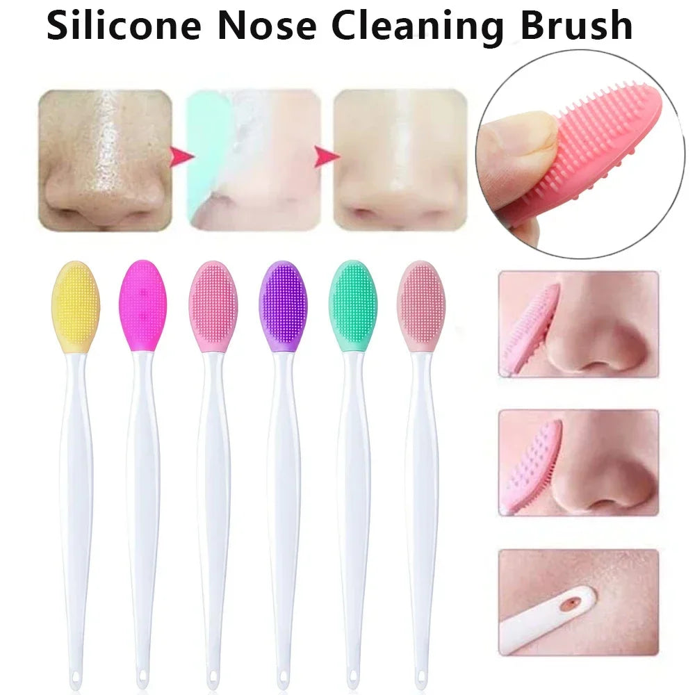 Silicone Face Exfoliating Cleansing Brush | Nose & Pore Tool Facial Cleansing Brush QXL