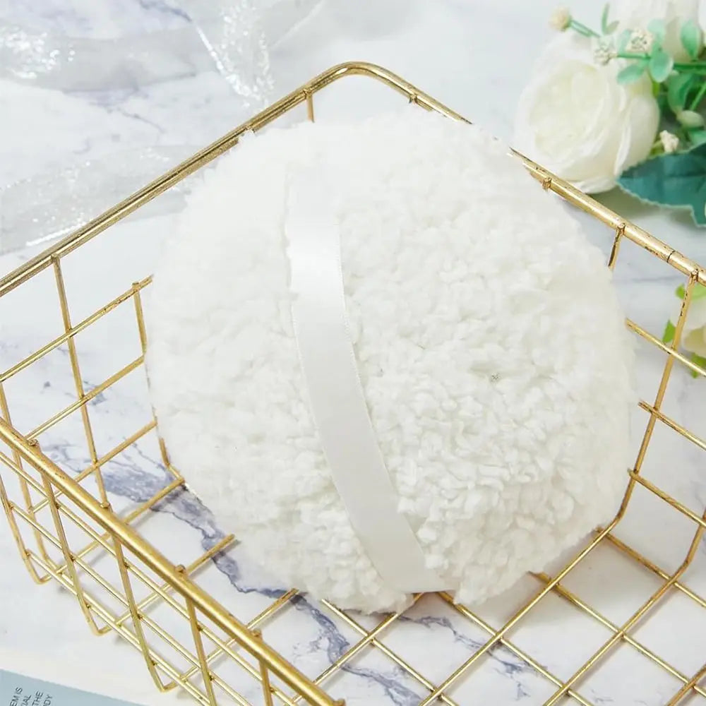 Extra Large Long Plush Powder Puff – Body & Face Applicator Powder Puff Applicator QXL