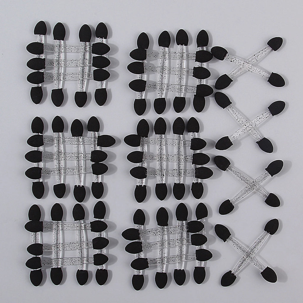 50-Pack Double-Headed Sponge Eyeshadow Applicators Eyeshadow Applicator QXL