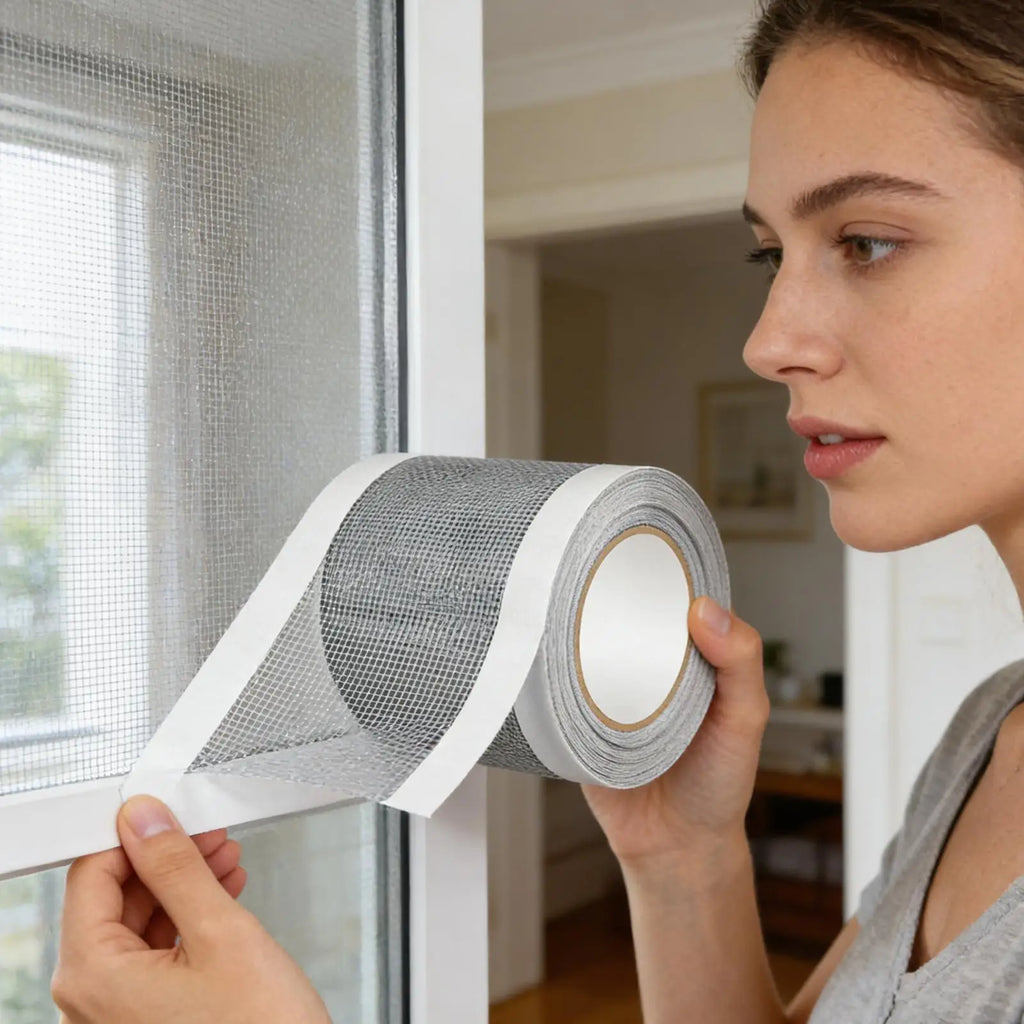 Self-Adhesive Insect Screen Repair Tape | Mesh Patch Roll Screen Repair Tape QXL