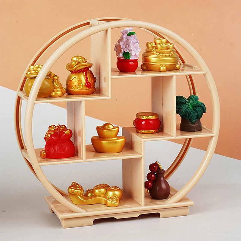 Miniature Dollhouse Display Shelf | 1:6 & 1:12 Scale Rack Dollhouse Miniature QXL