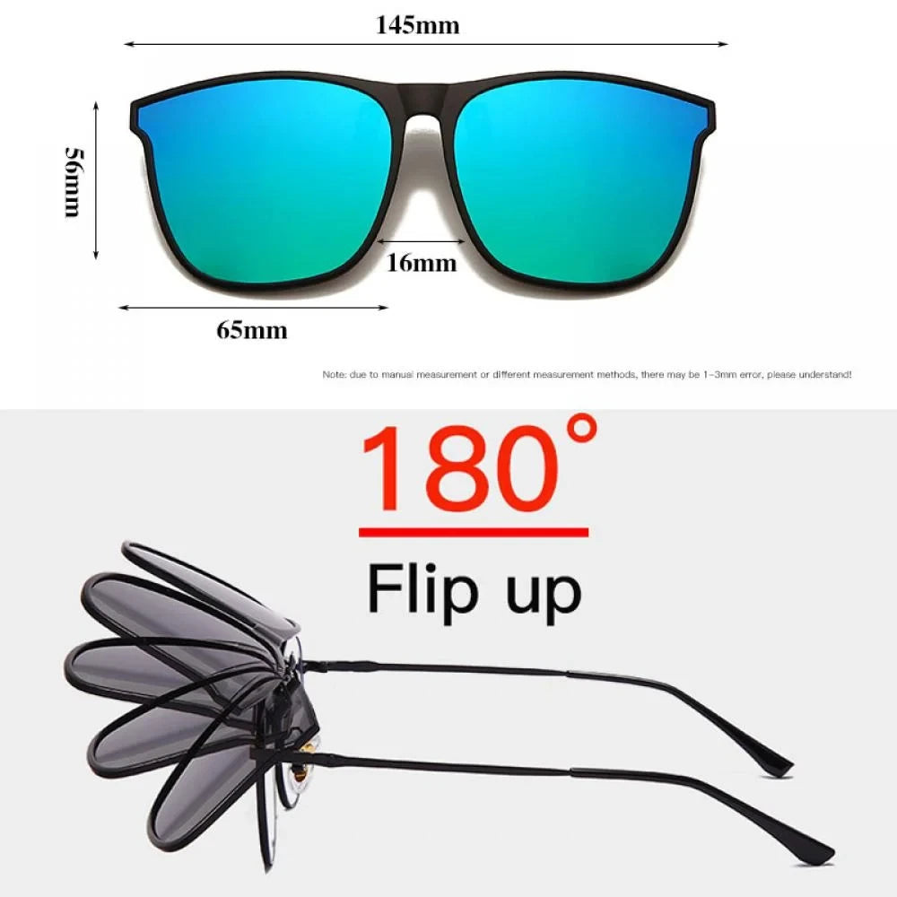 TR Polarized Clip-On Sunglasses UV400 Anti-Glare | 8 Colors Clip-On Sunglasses QXL
