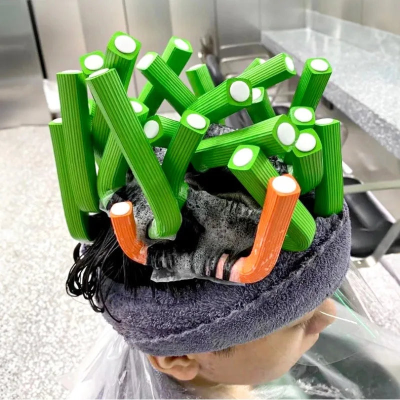 10-Pack Heatless Foam Curling Rods | Overnight No-Heat Curls Foam Hair Curlers QXL