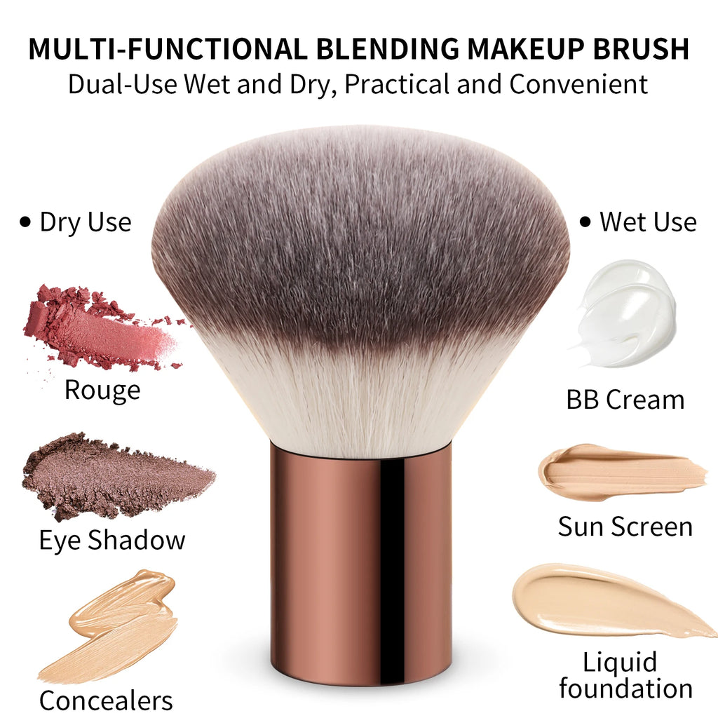 Double-Ended Makeup Brush | Powder, Blush & Bronzer Makeup Brush QXL