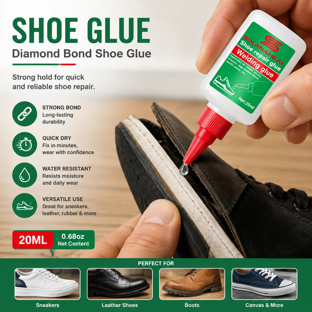 Waterproof Shoe Repair Glue – Strong, Flexible & Durable Shoe Repair Adhesive QXL