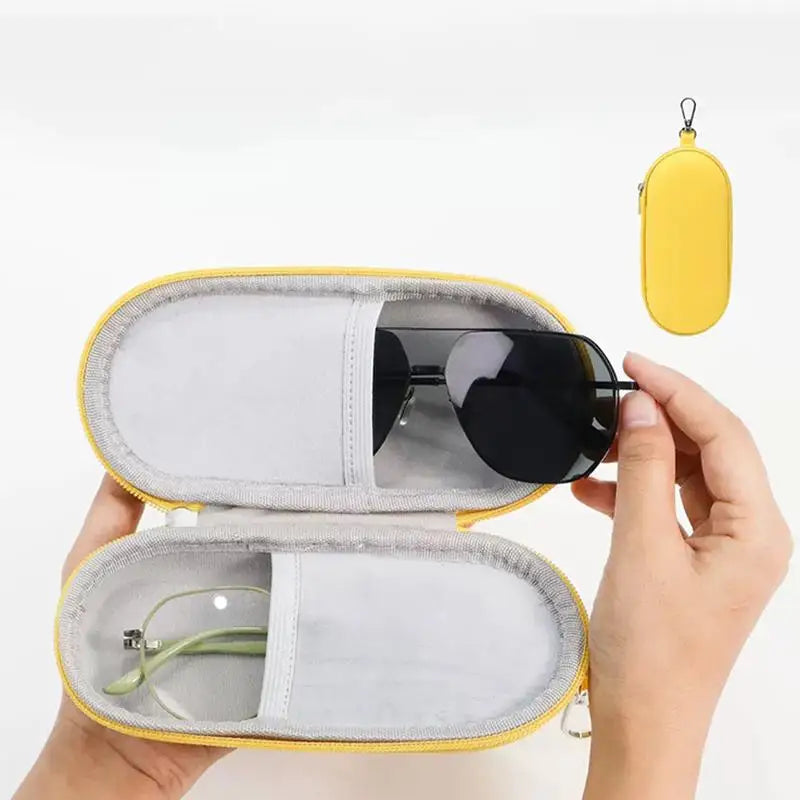 Double Glasses Case – Hard Shell EVA Travel Eyewear Holder Eyewear Storage Case QXL