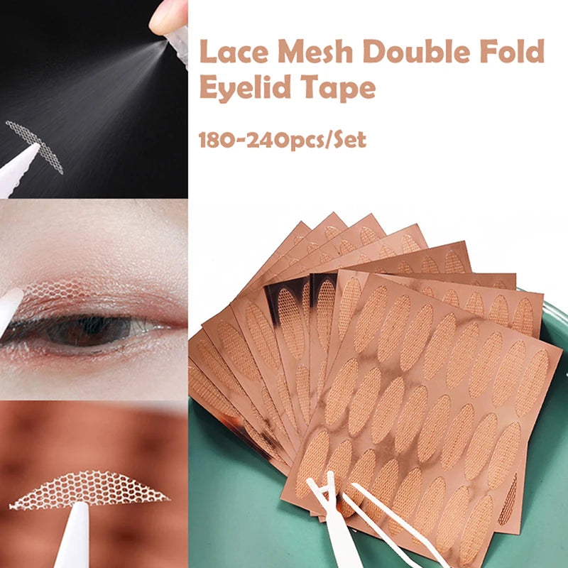 180/240Pcs Invisible Double Eyelid Tape Strips L/XL/XXL Eyelid Lift Tape QXL
