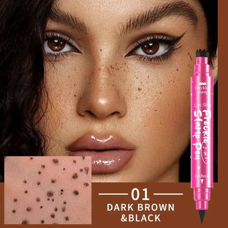 3-in-1 Freckle Stamp Pen – Eyeliner, Contour & Concealer Freckle Stamp Pen QXL 01 Black