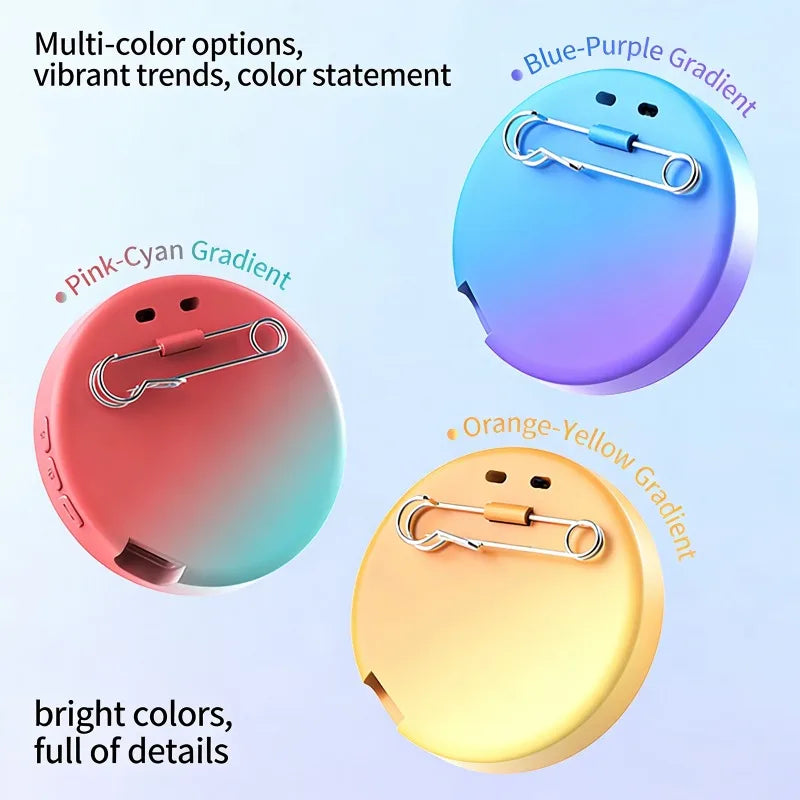 Smart Anime E-Badge | HD Screen Bluetooth 5.4 USB-C Pin Smart Display Badge QXL