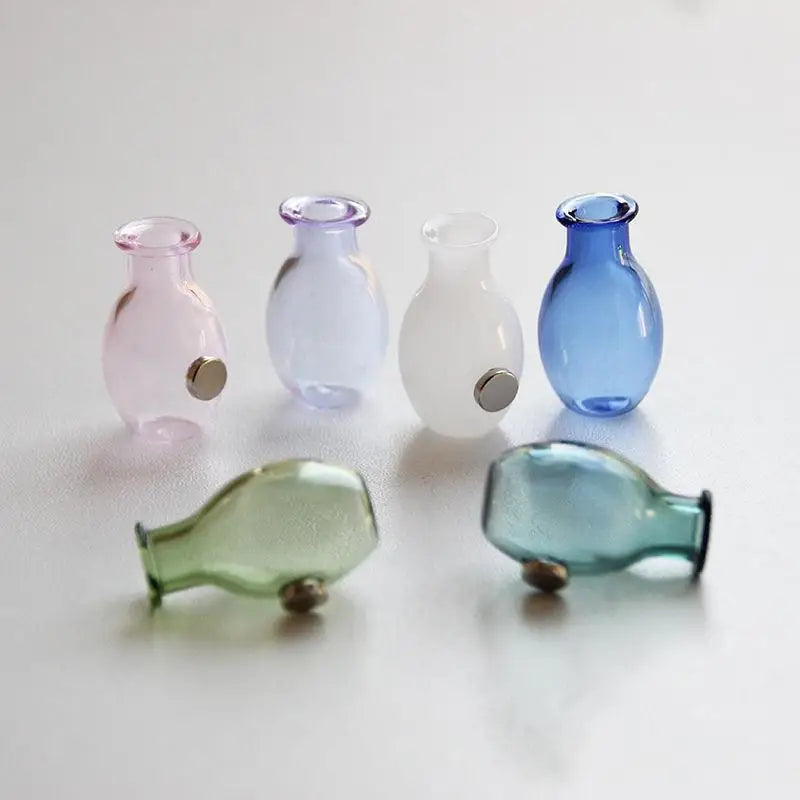 3D Glass Vase Fridge Magnet | Mini Micro Landscape Decor Decorative Fridge Magnet QXL