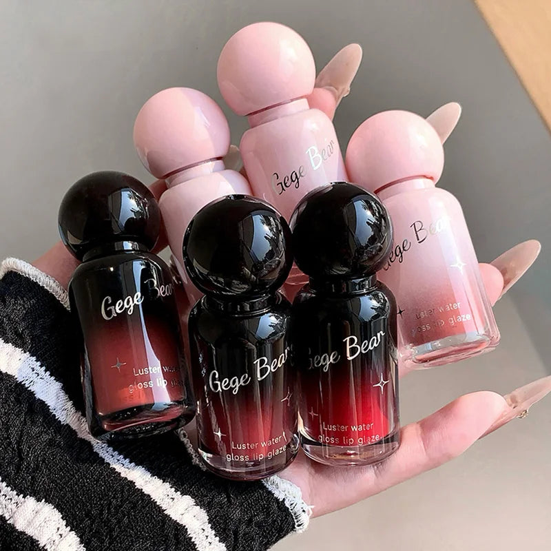 Gege Bear Glass Lip Gloss | Clear Shine & Long-Lasting Lip Gloss QXL
