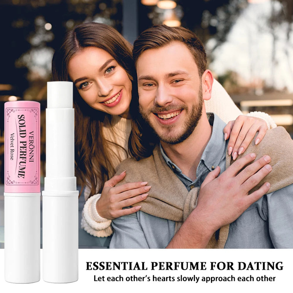 Solid Perfume Stick | Citrus Rose Woody Travel Balm Solid Perfume Balm QXL